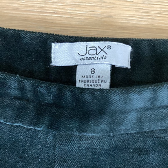 JAX Black Velvet Straight Leg Trousers - Picture 3 of 8